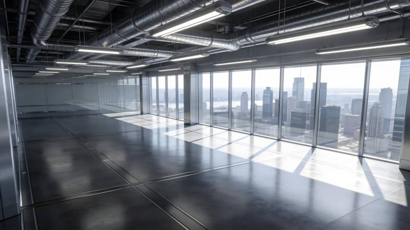 现代都市空旷办公室图片