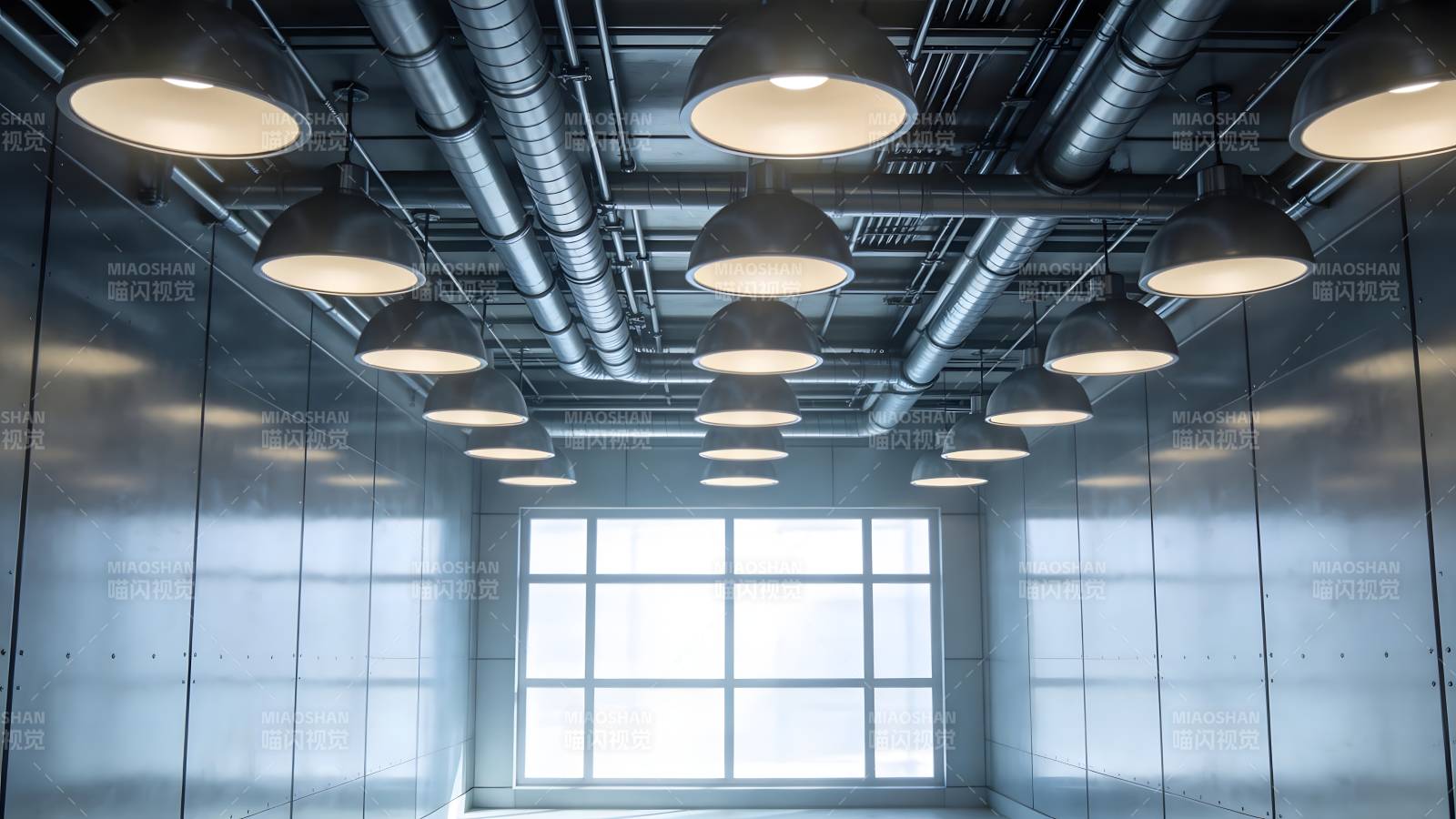 现代工业风走廊图片