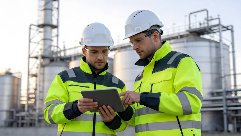 工程师现场检查图片