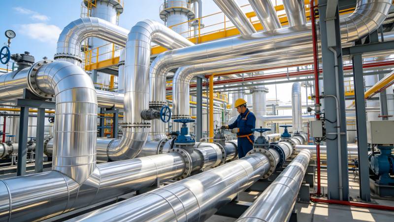 工业管道检修现场图片