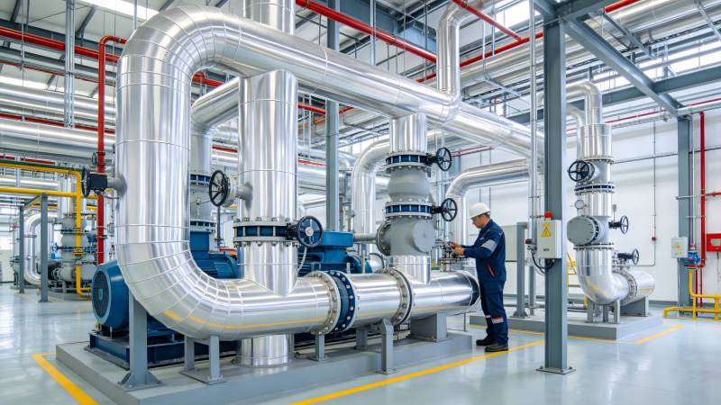 工业管道检修现场图片