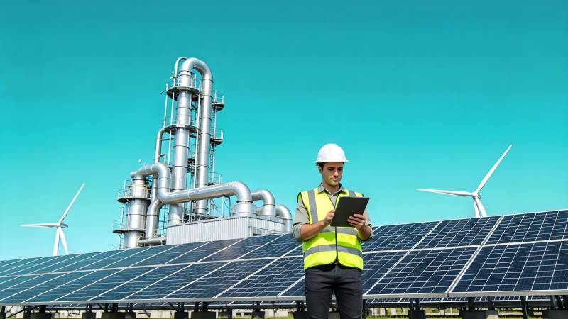 新能源工程师巡检图片