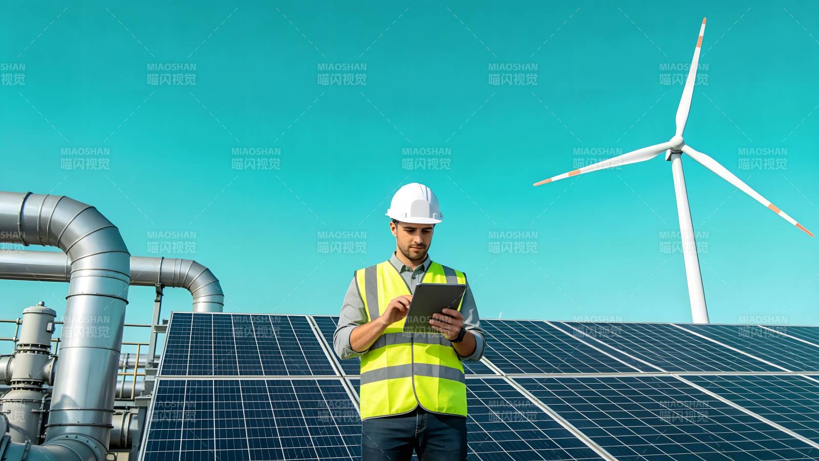 新能源工程师巡检图片