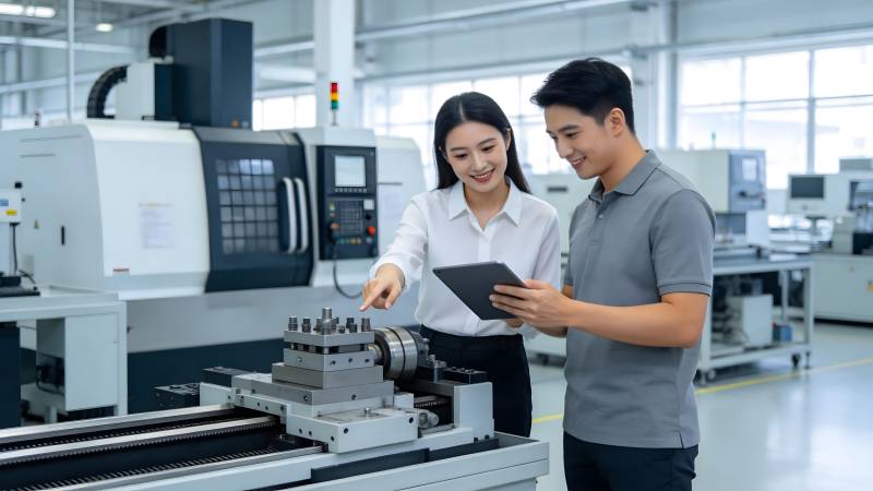 工厂里的技术协作图片