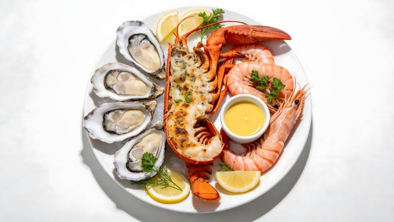 海鲜拼盘美味呈现图片