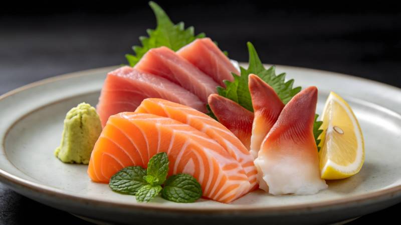 精致刺身拼盘图片