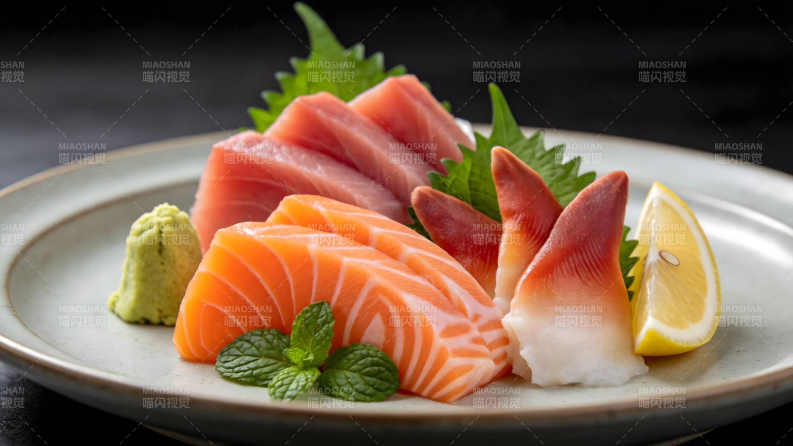 精致刺身拼盘图片