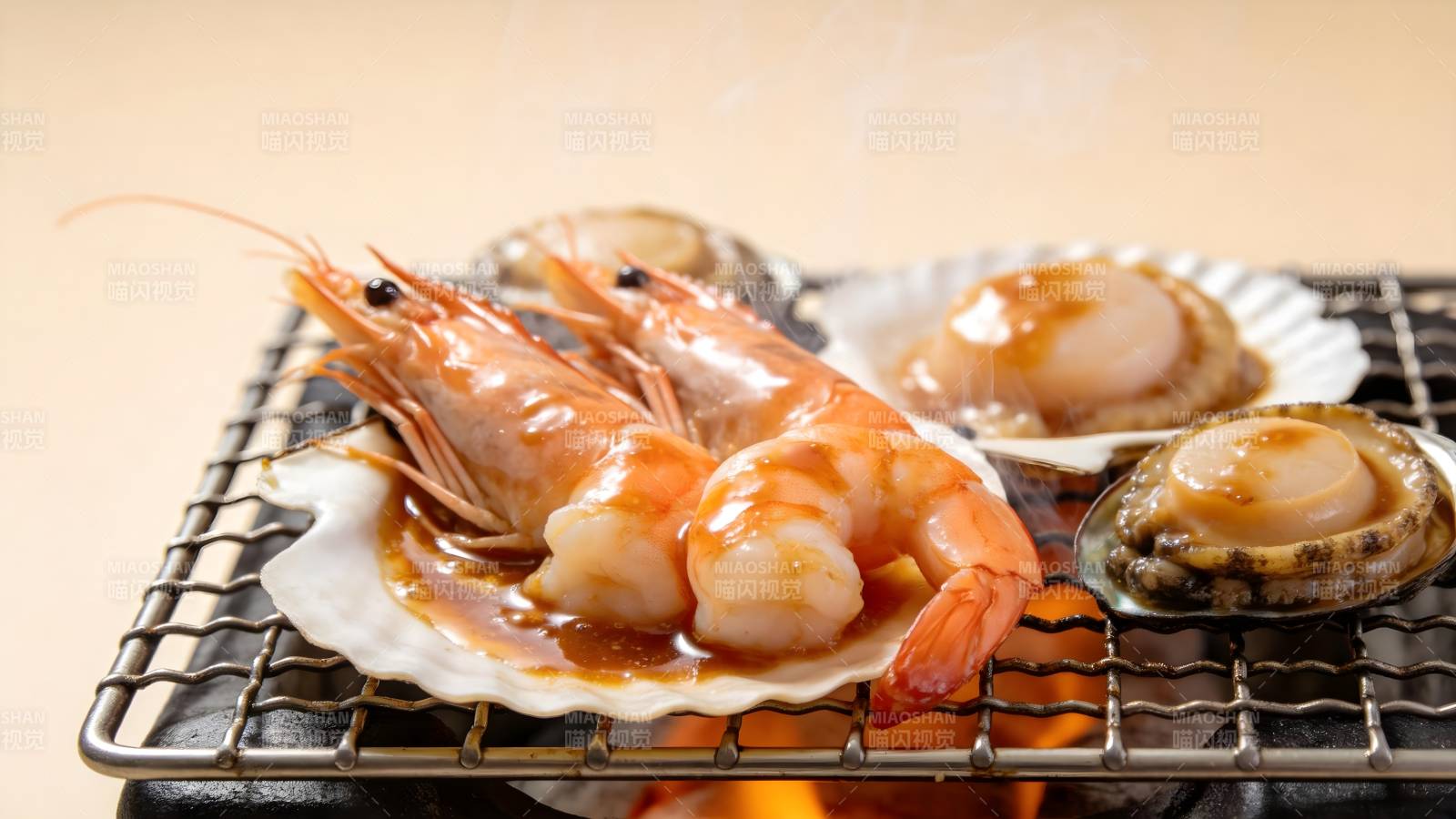 海鲜烧烤美味图片