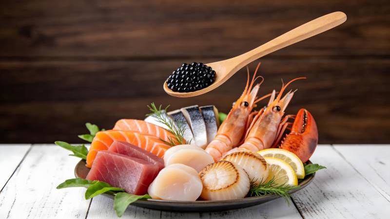 海鲜盛宴 鲜美诱人图片