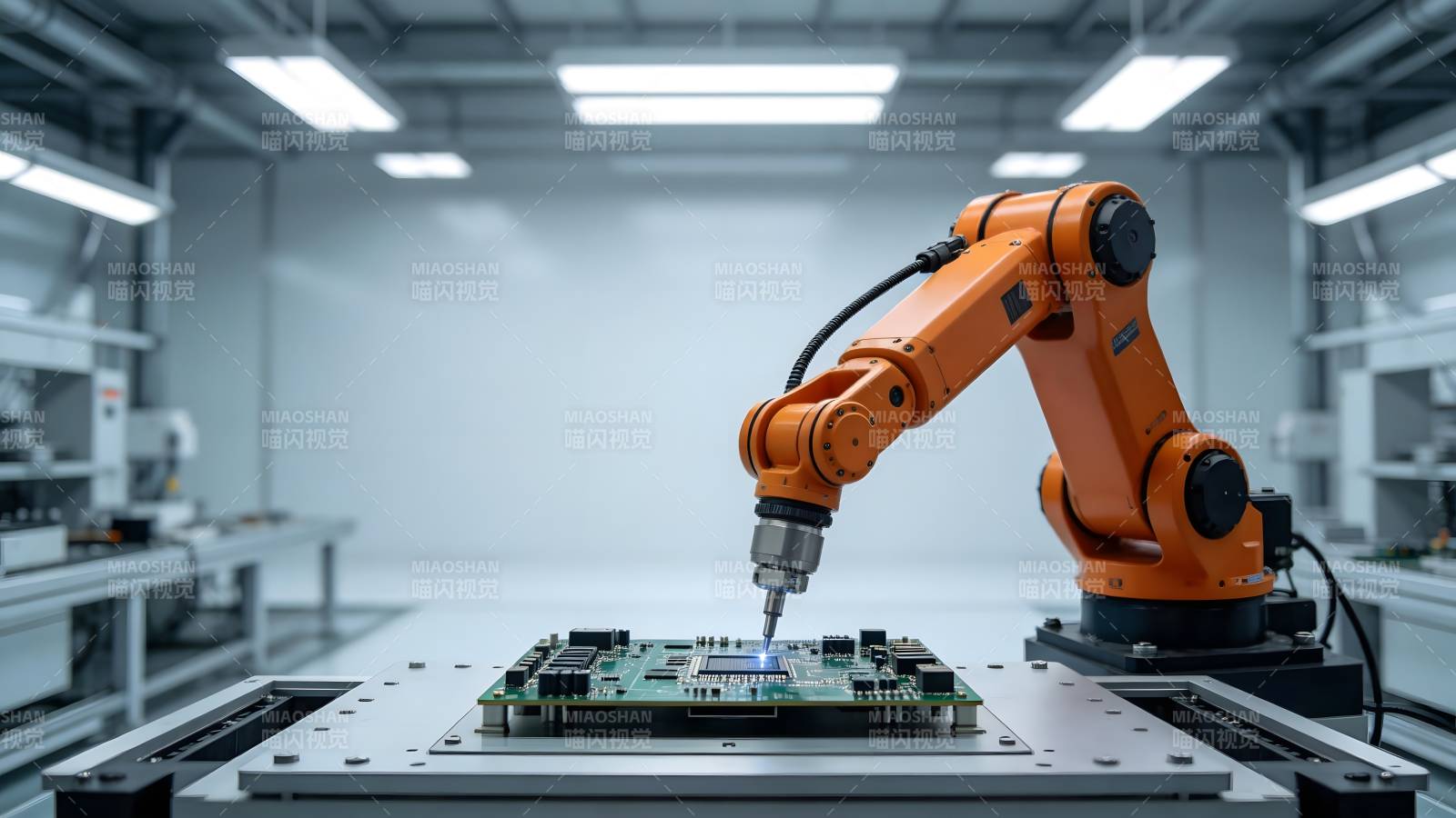 智能机械臂作业图片