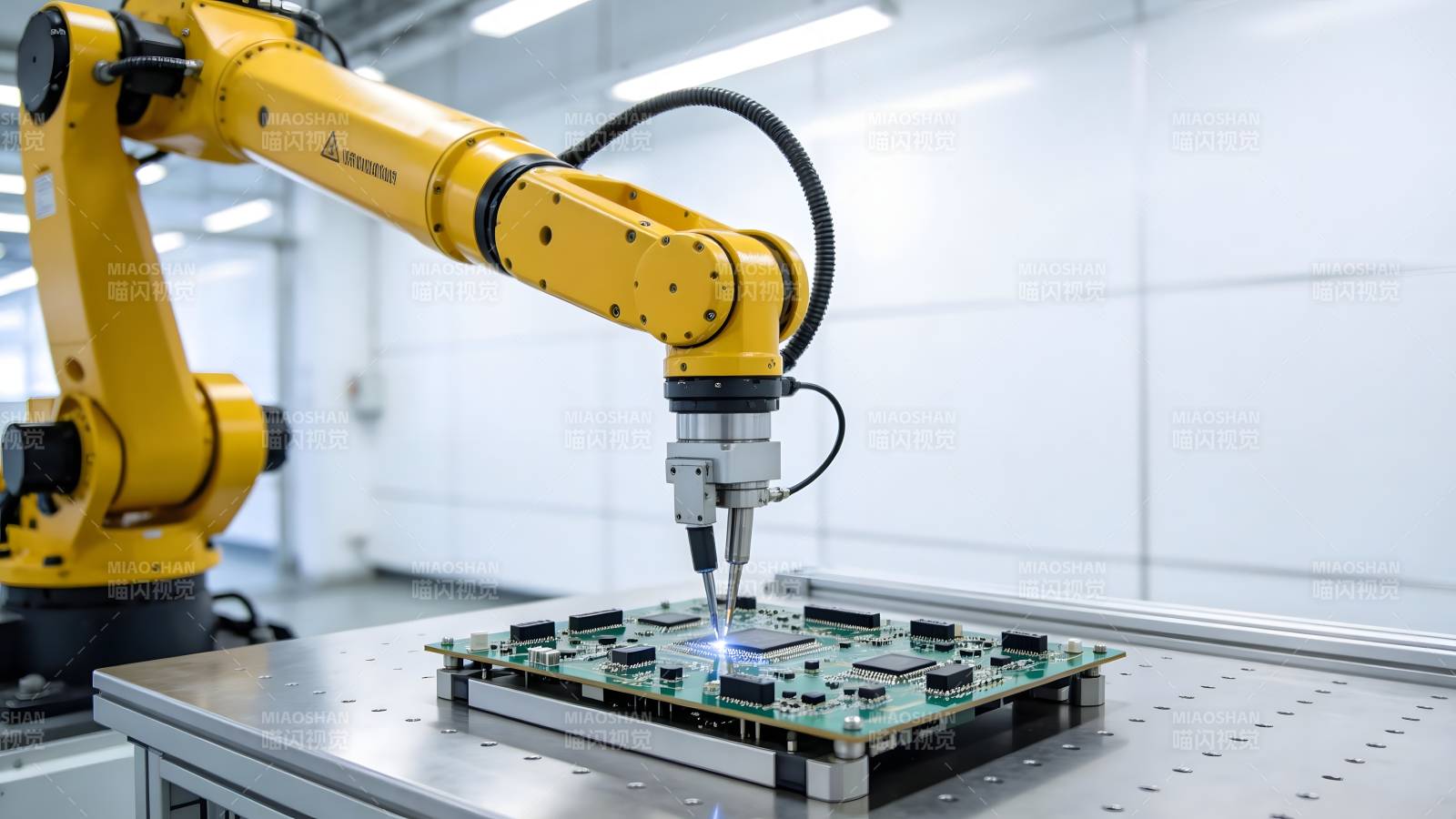 工业机器人焊接电路板图片