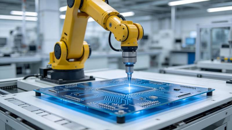 智能机器人焊接电路板图片