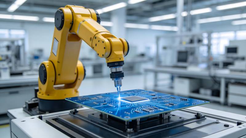 智能机器人焊接电路板图片