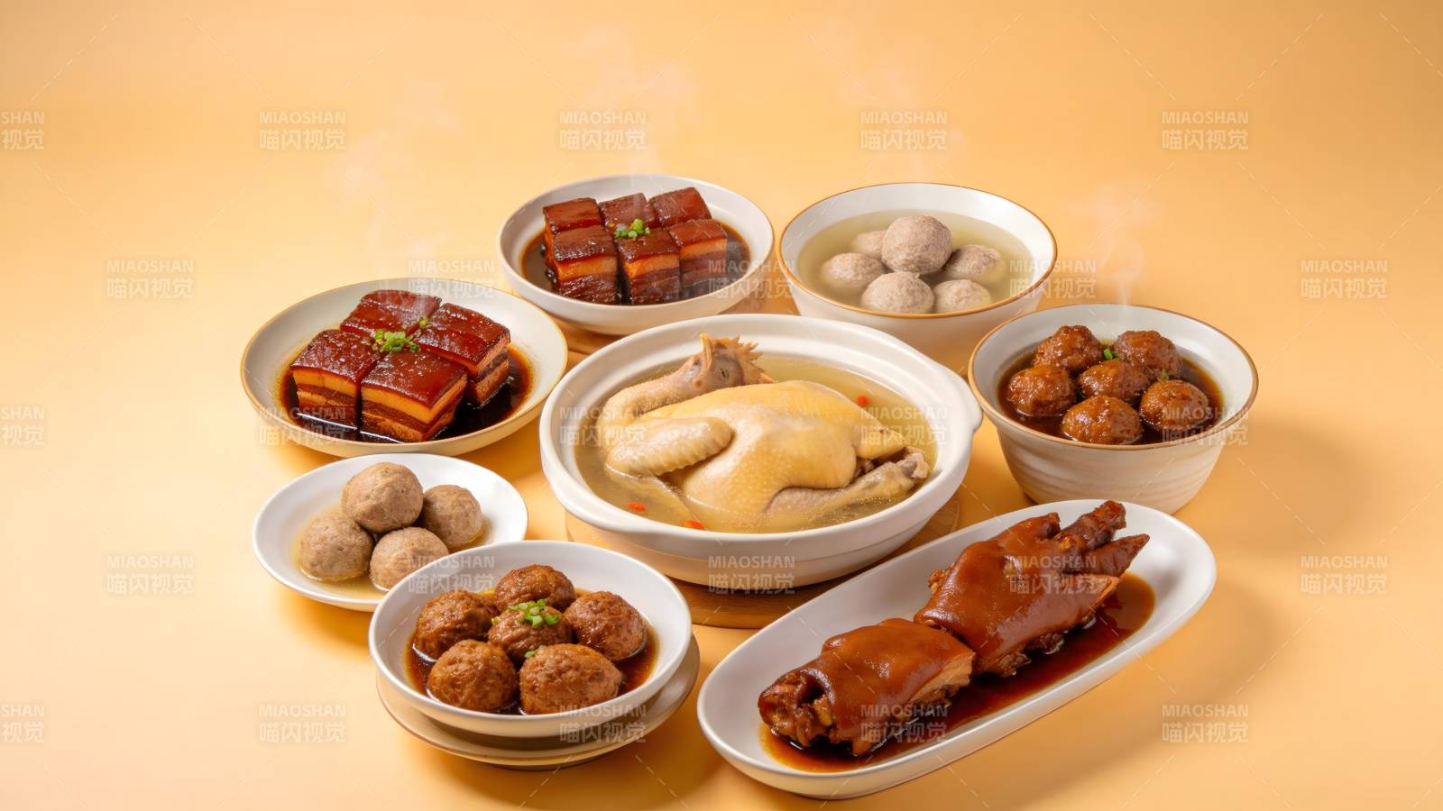 美味佳肴盛宴图片