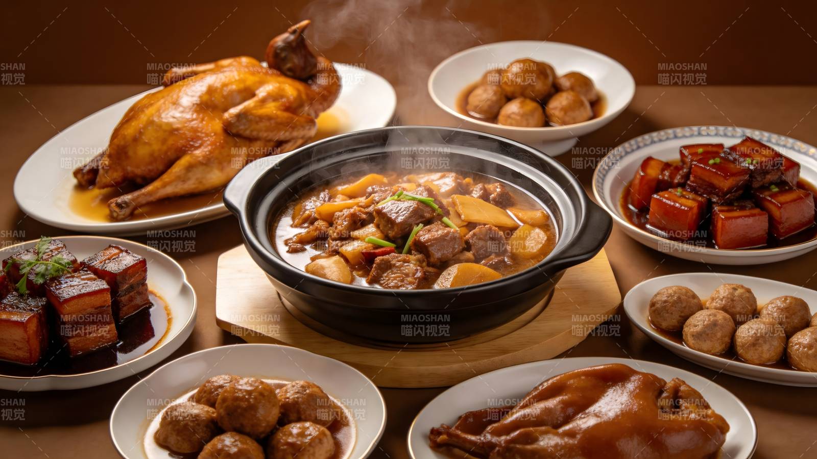 美味佳肴盛宴图片