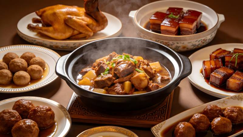 美味家常菜盛宴图片