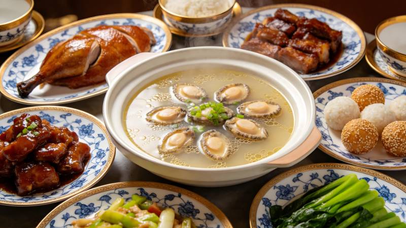 美味中式佳肴盛宴图片