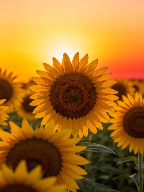 向日葵迎朝阳图片