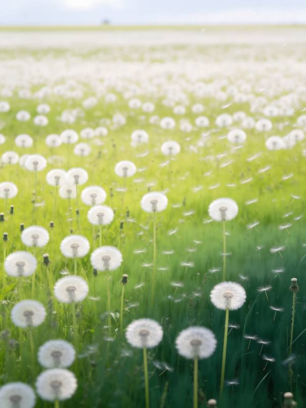 蒲公英花海图片