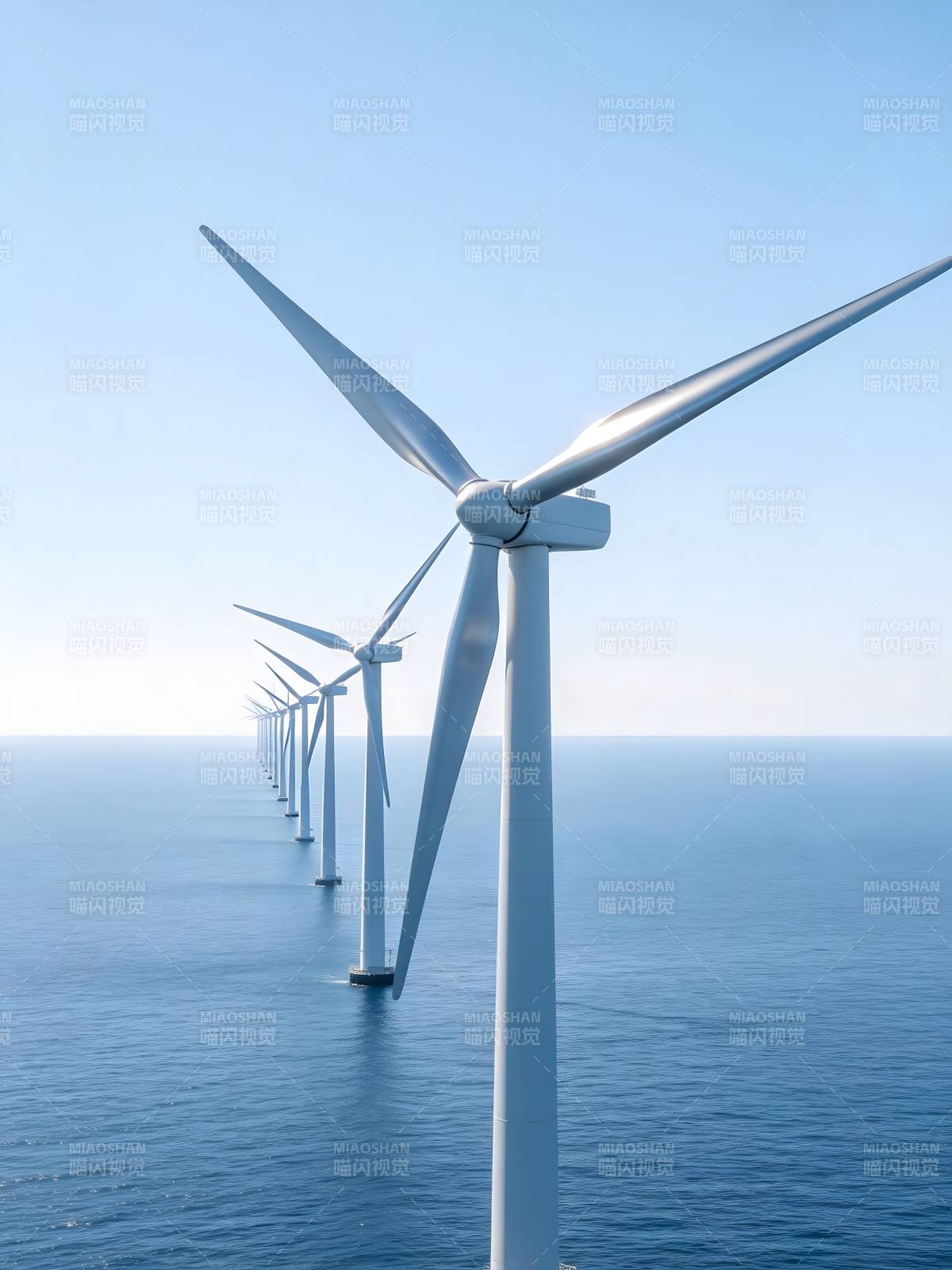 海上风力发电场图片