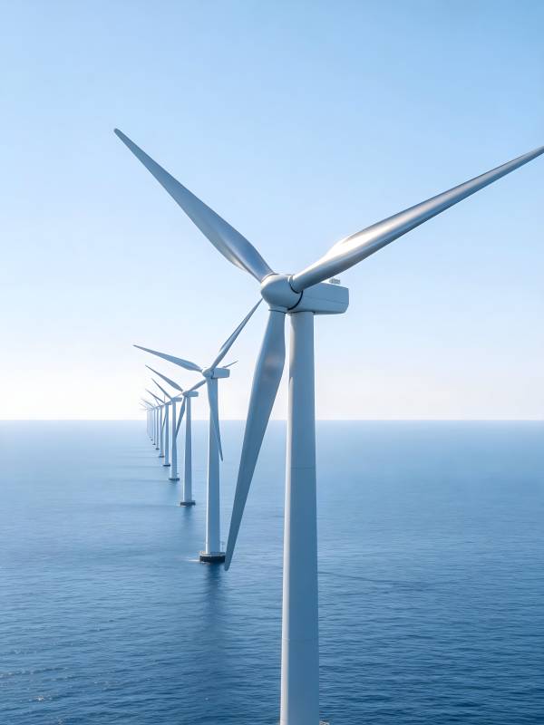 海上风力发电场图片