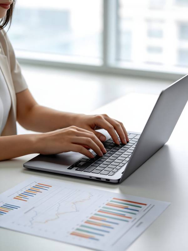 办公桌前专注工作图片