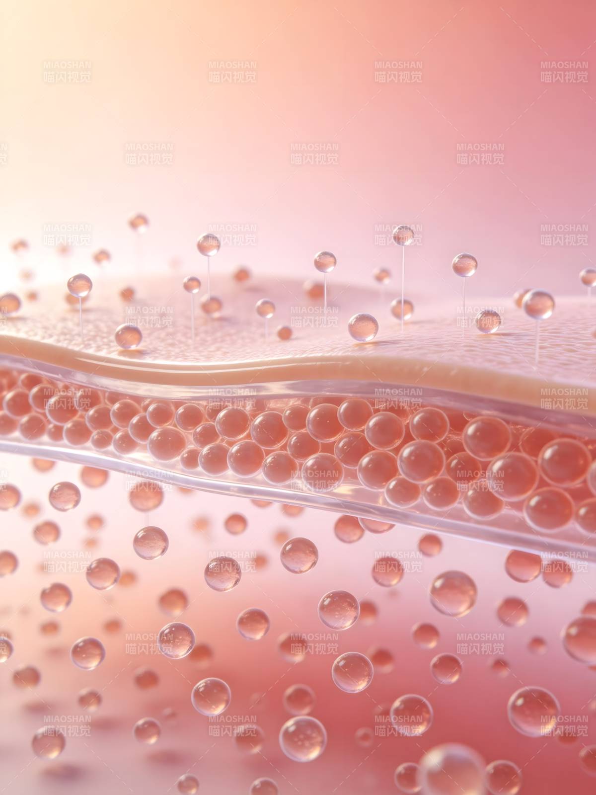 水珠轻舞 柔美流动图片