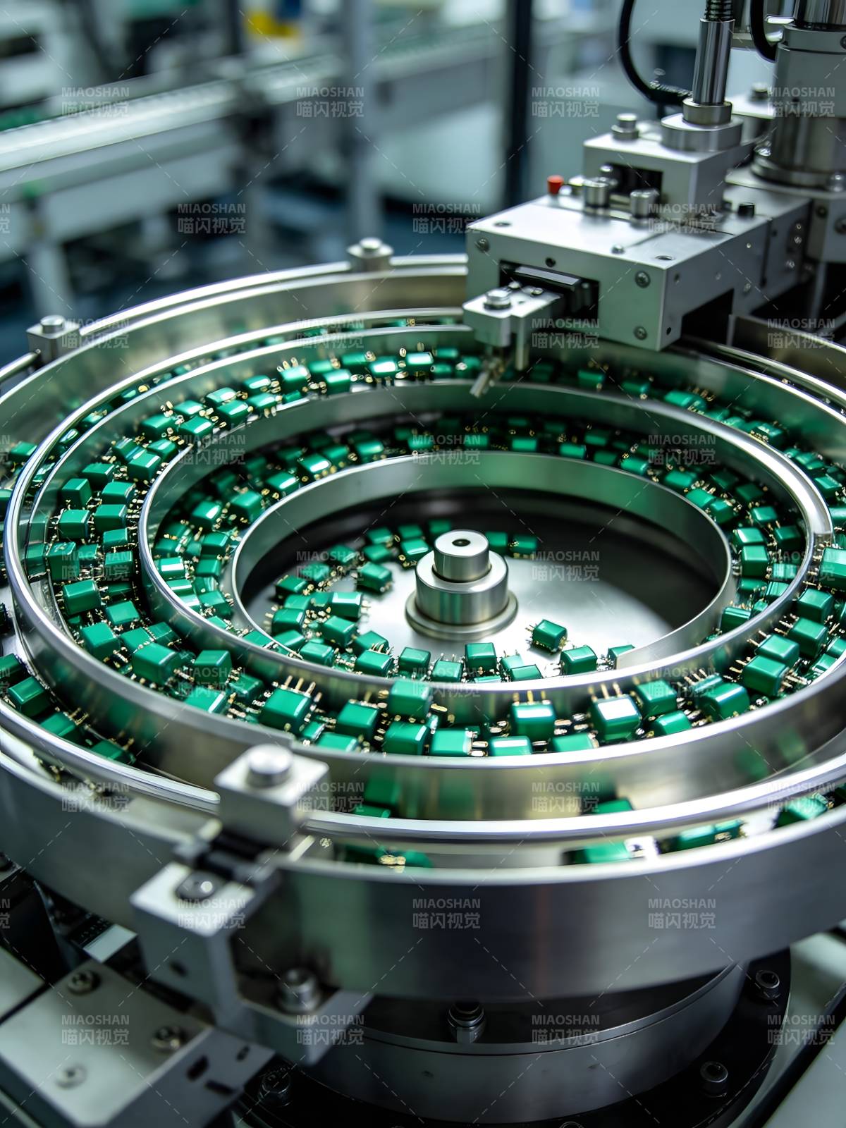 自动化生产线特写图片