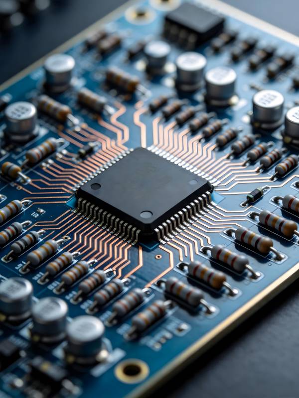 芯片电路板特写图片