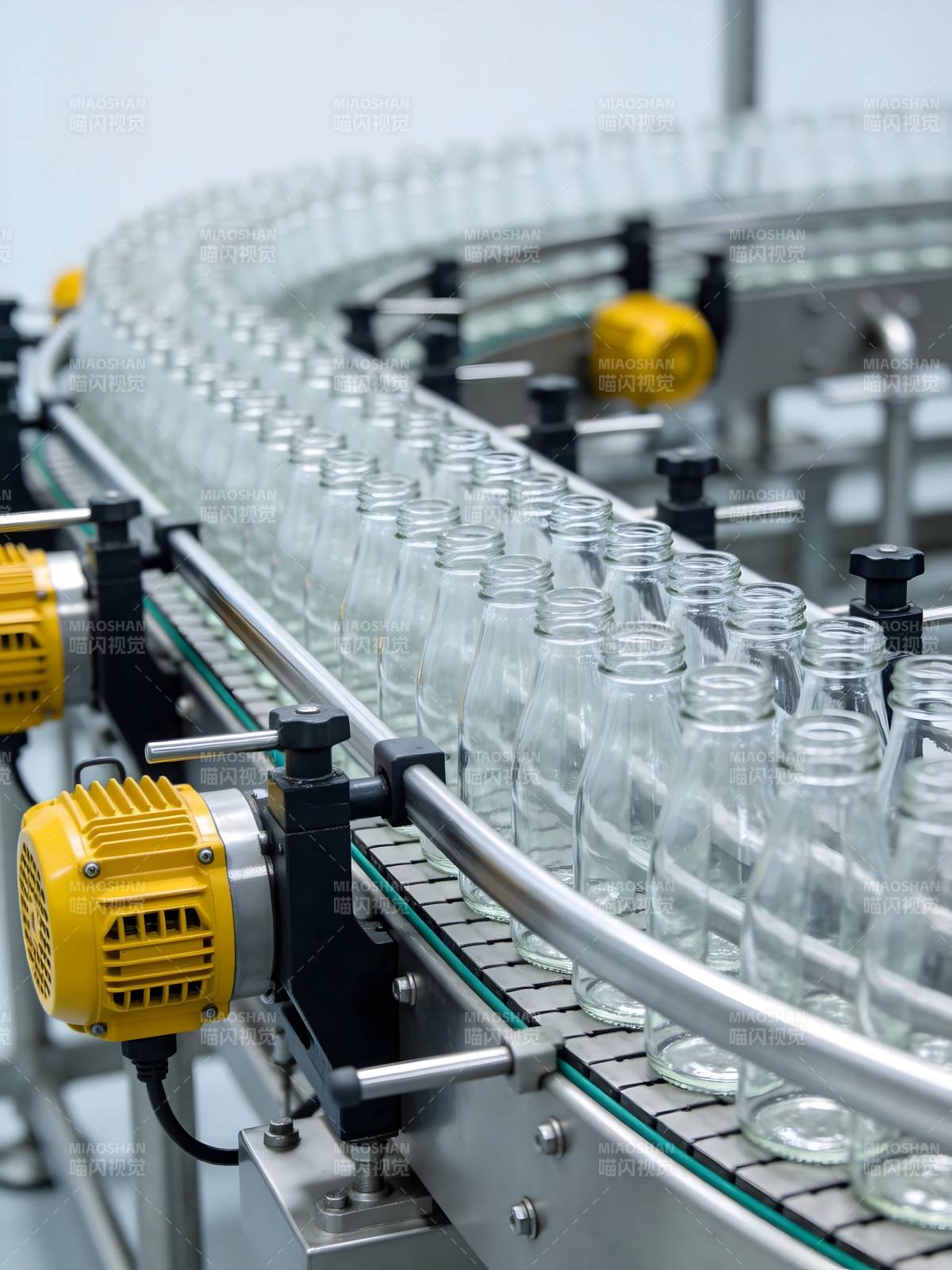 玻璃瓶自动化生产线图片