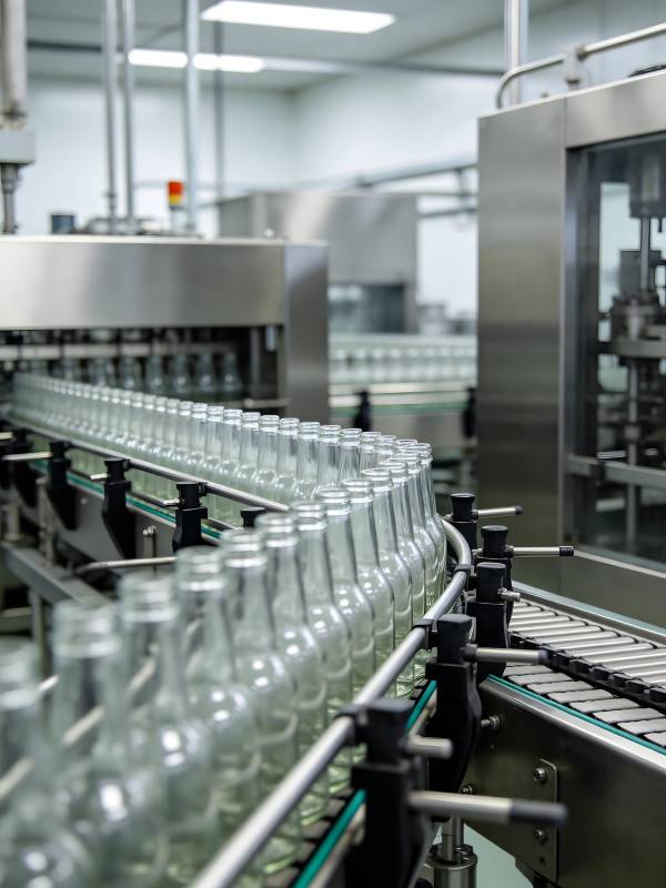 玻璃瓶生产线图片