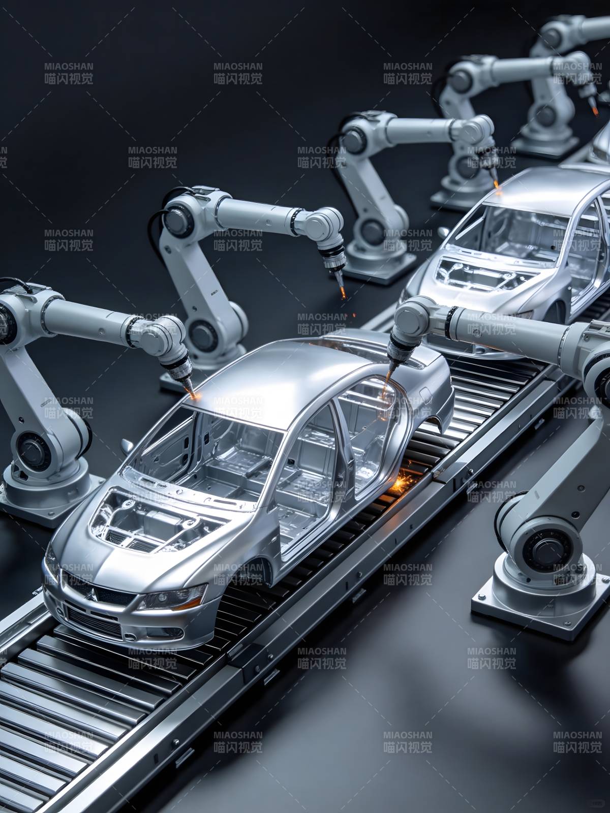 智能汽车生产线图片