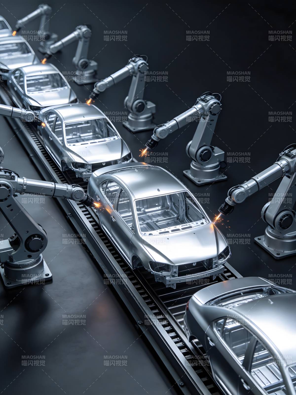 智能汽车生产线图片