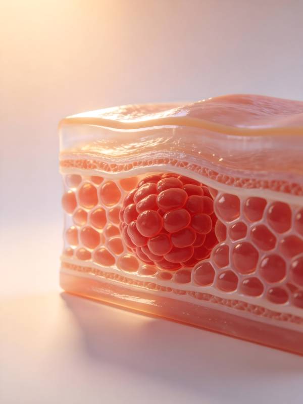 细胞结构特写图片