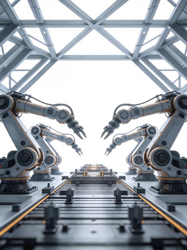 智能工厂机械臂图片