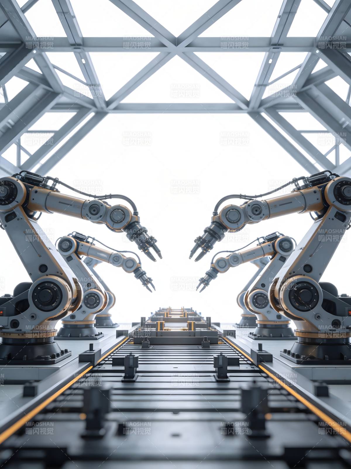 智能工厂机械臂图片