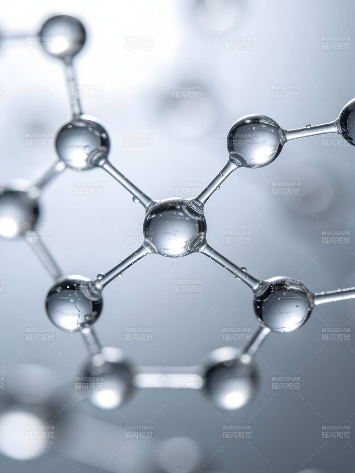 分子结构特写图片