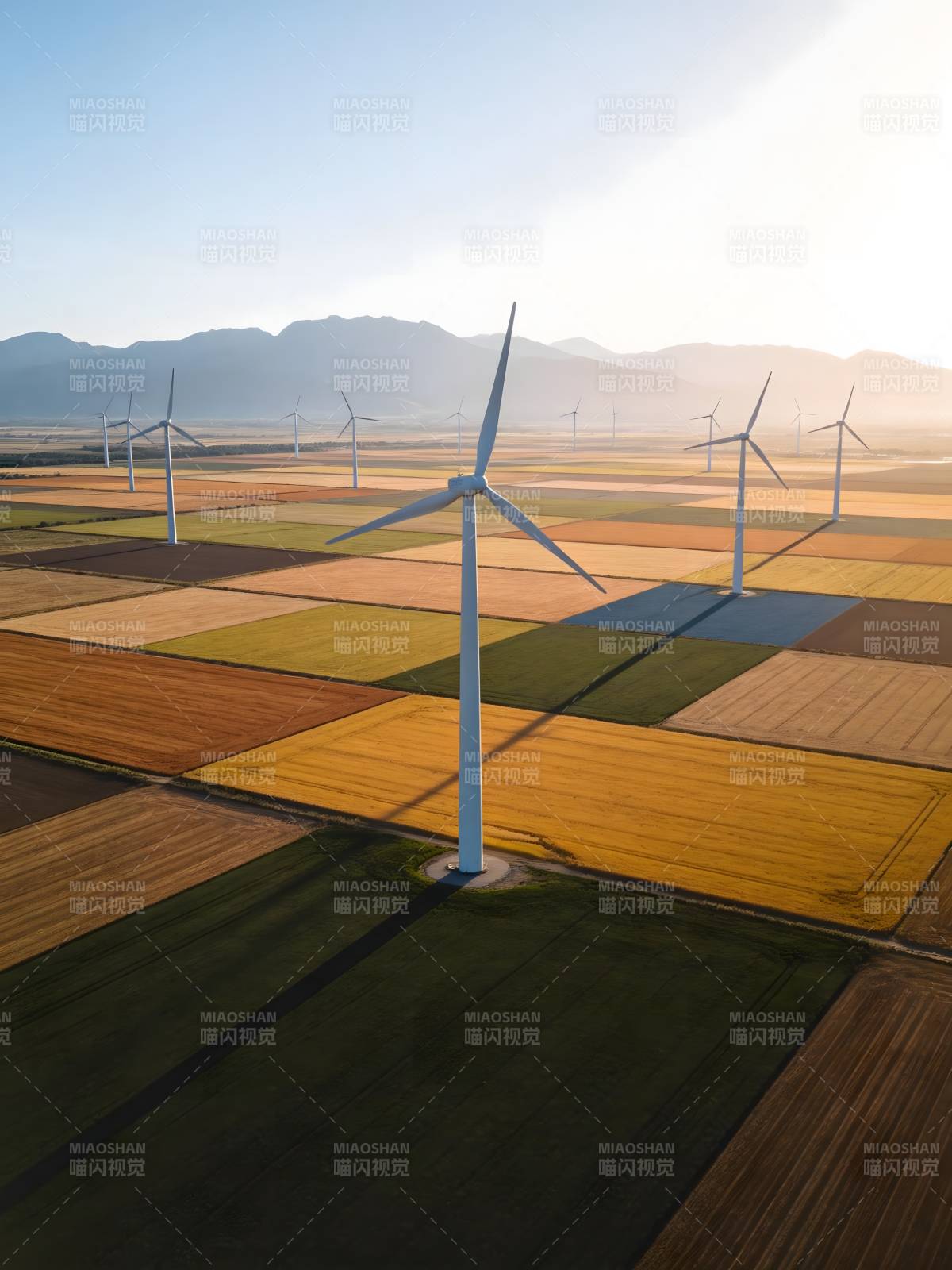 风车田野风光图片
