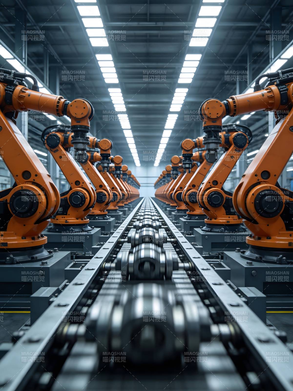 智能工厂生产线图片