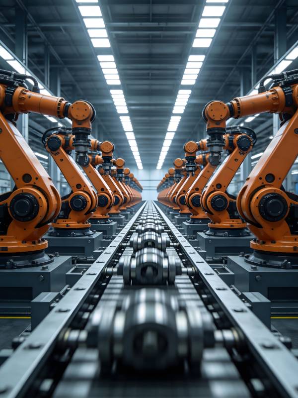 智能工厂生产线图片