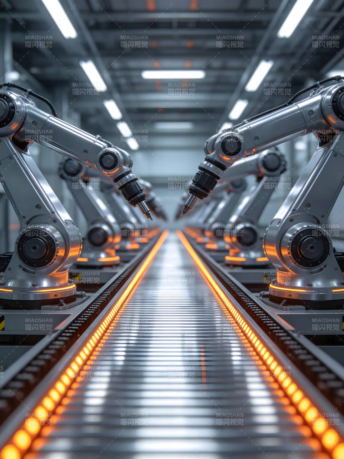 智能工厂生产线图片