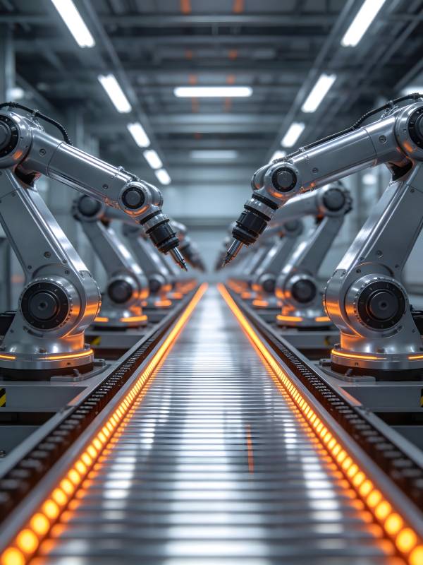 智能工厂生产线图片