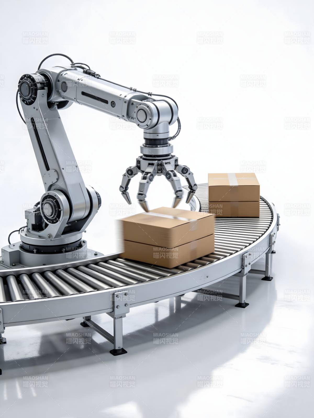 智能机械臂分拣图片