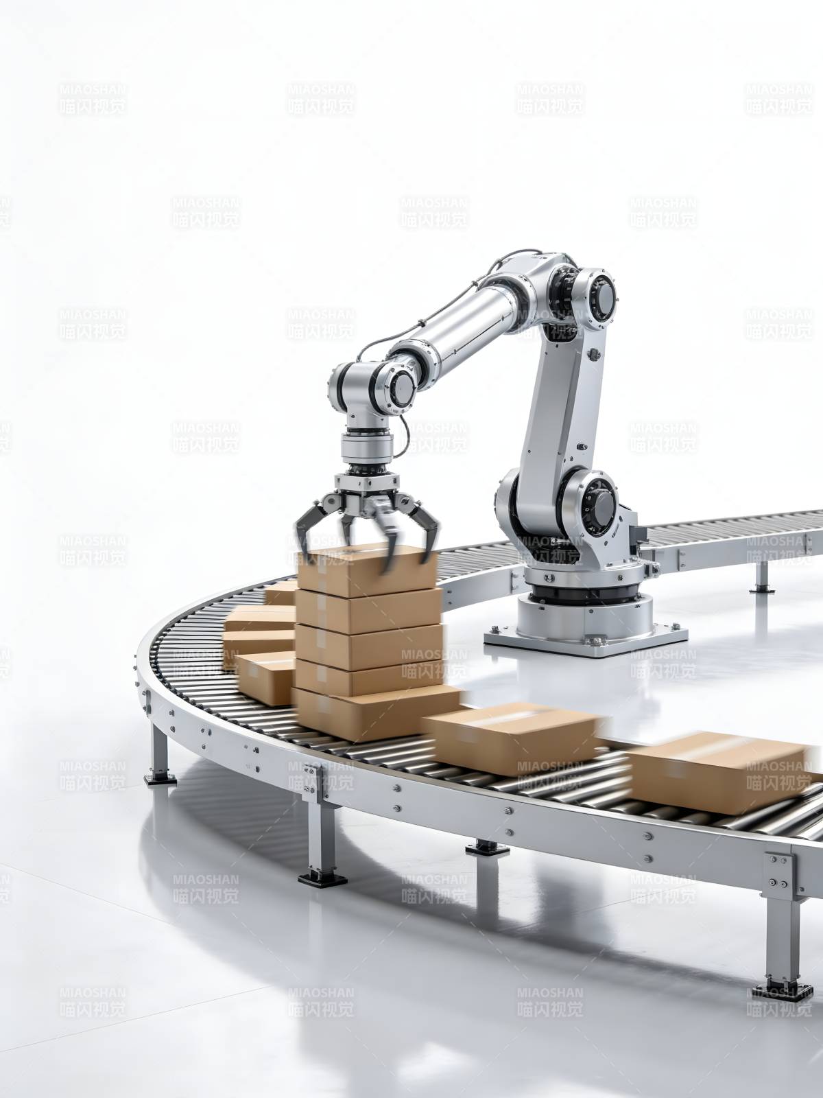 智能机械臂分拣图片