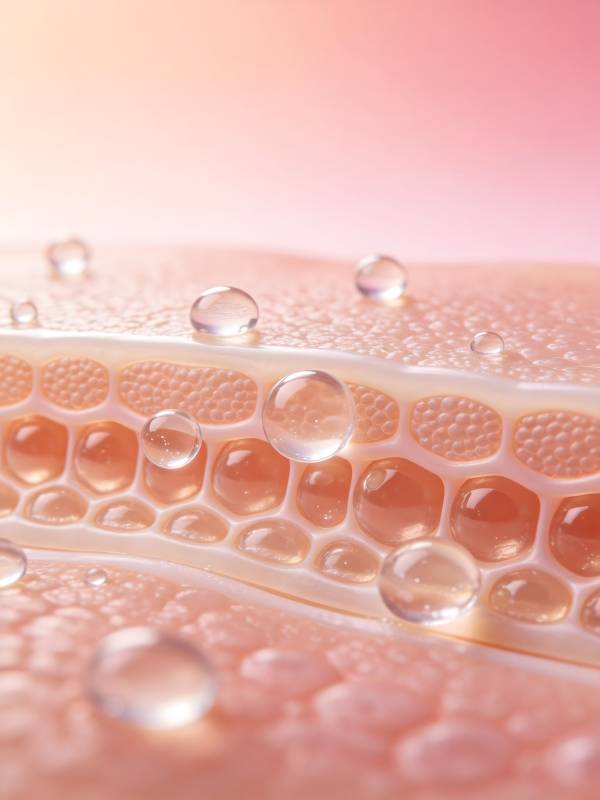 水润肌肤微距图片