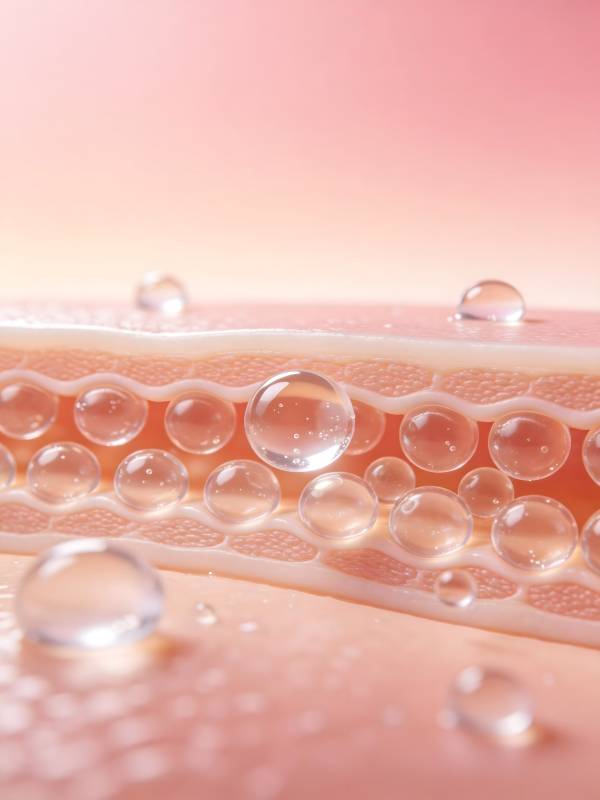 水润肌理特写图片
