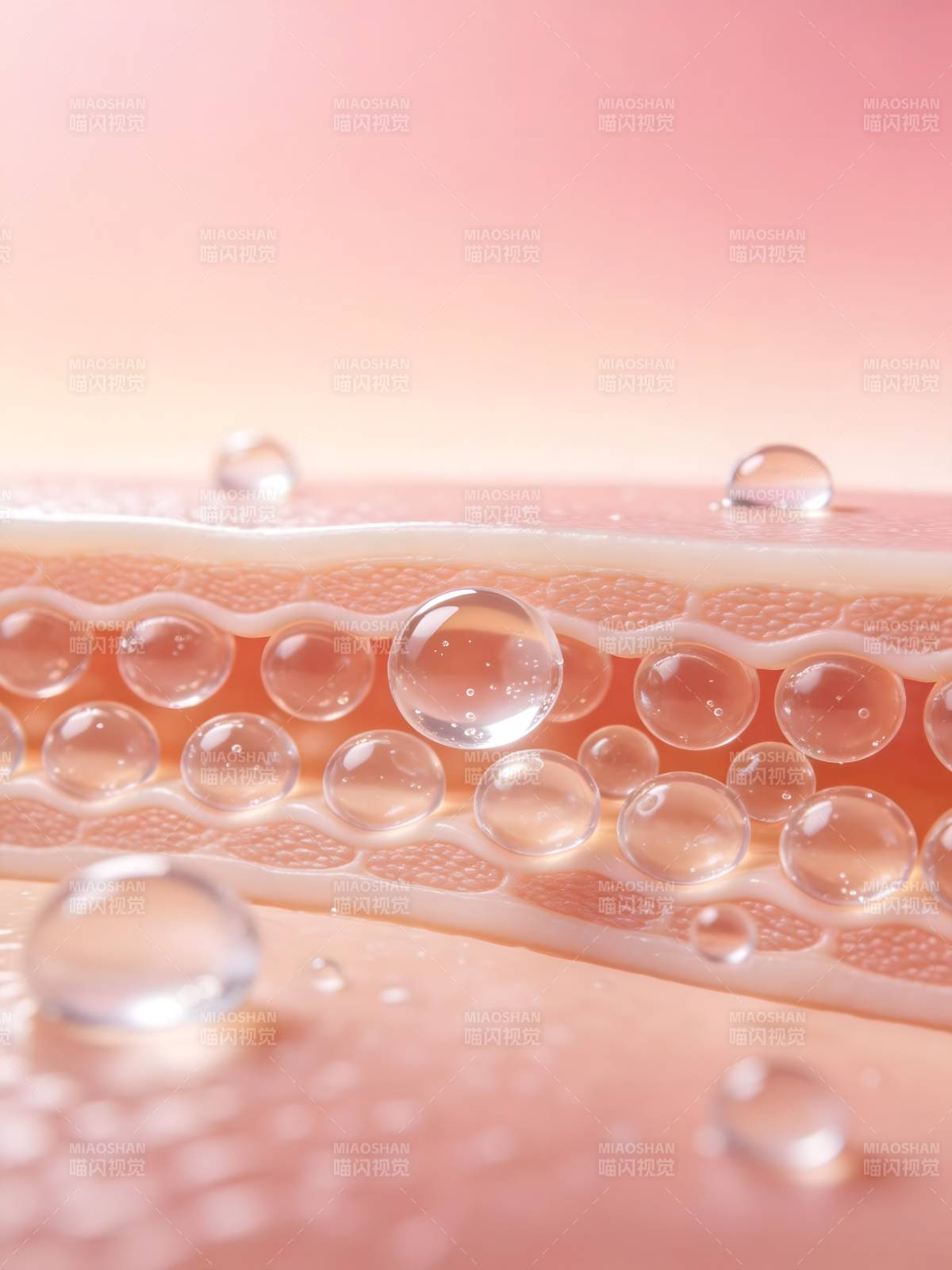 水润肌理特写图片