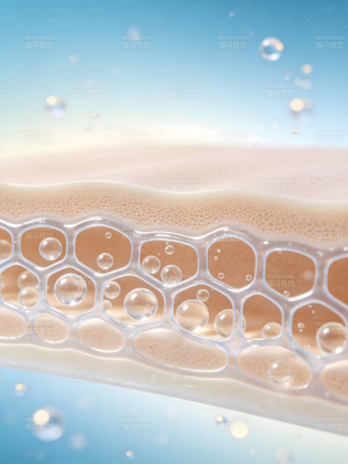 水润肌理 细腻泡沫图片