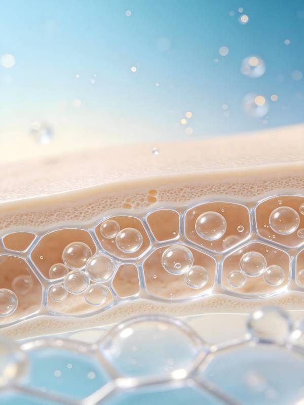 蜂巢水泡特写图片