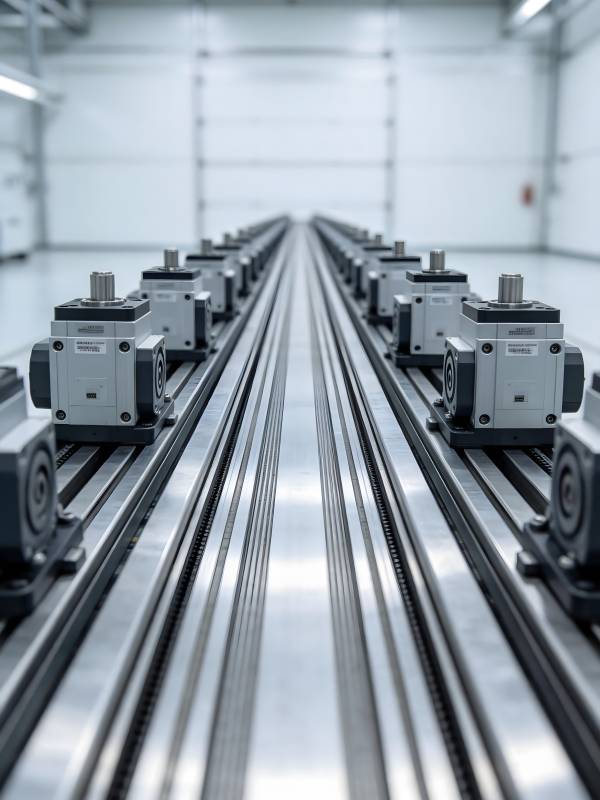 精密机械生产线图片